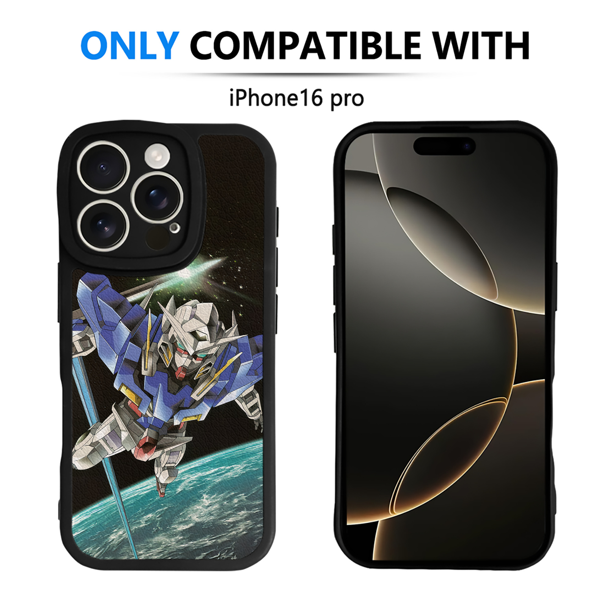 （画像用） 機動戦士ガンダム Mobile Suit Gundam 【iPhone 16シリーズ対応】シリコンスマホケース（レザー調） 材質：シリコン